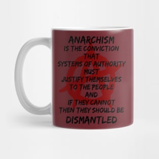 Anarchism (black text) Mug